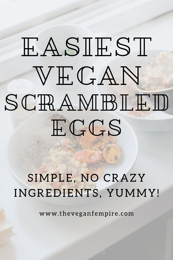 vegan scrambled eggs